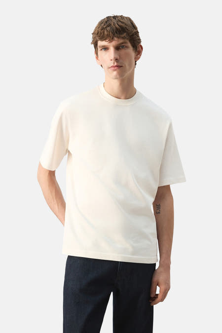 T-shirt met korte mouwen - ecru