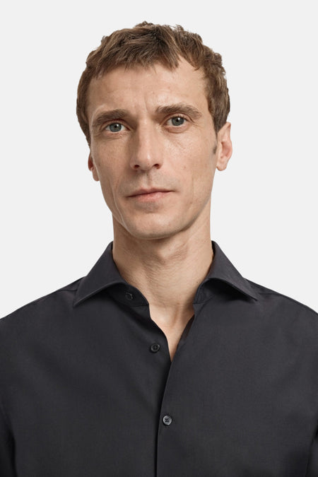 Hemd met lange mouwen - zwart