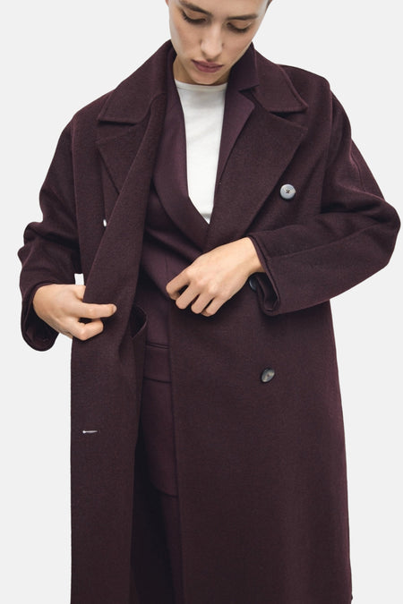 Lange jas rood - MANGO