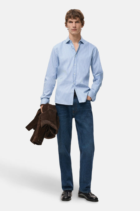 Hemd met lange mouwen - blauw