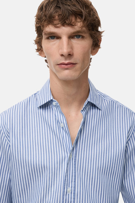 Hemd met lange mouwen - blauw