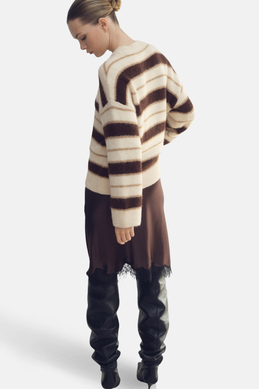 Pull à col rond - multicolore - MANGO - 3