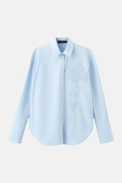 Hemd met lange mouwen - blauw