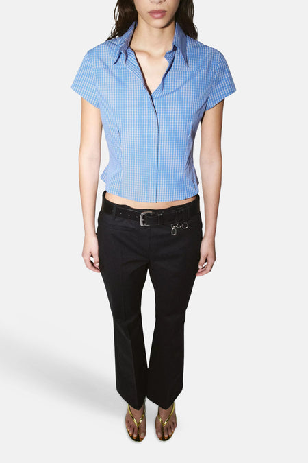 Chemise à manches courtes - Bleu