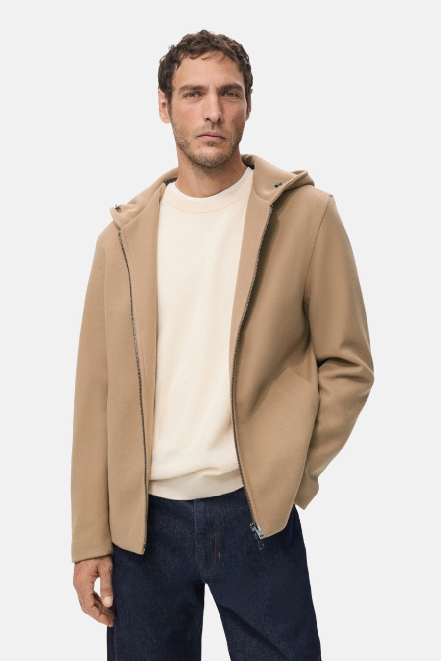 Veste courte - beige - MANGO - 1