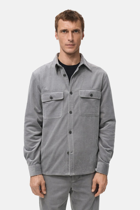 Chemise (manches longues) gris - MANGO