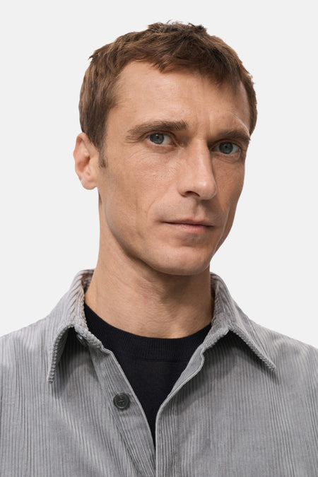 Chemise (manches longues) gris - MANGO