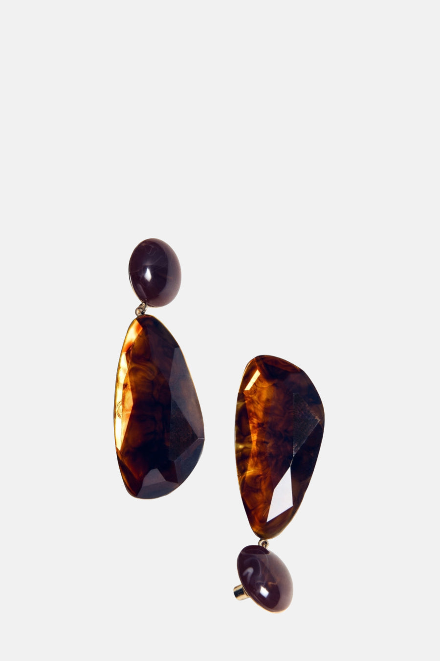 Boucle d'oreilles brun - MANGO - MANGO