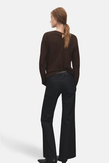 Blouse à manches longues - brun