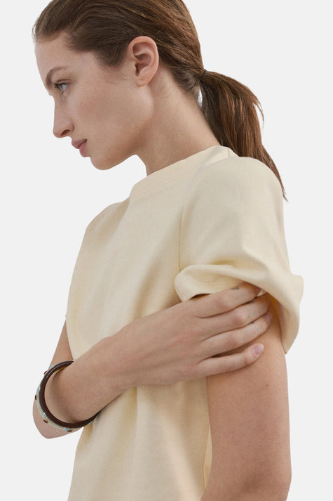 T-shirt met korte mouwen - Geel