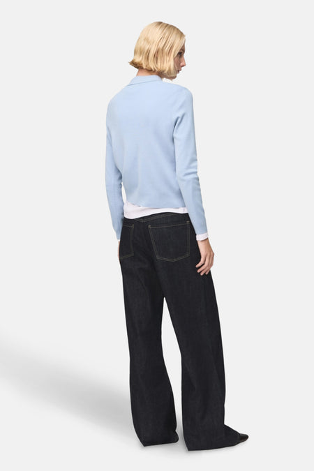 Pull à col rond - bleu