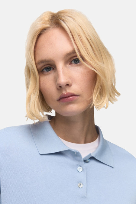 Pull à col rond - bleu