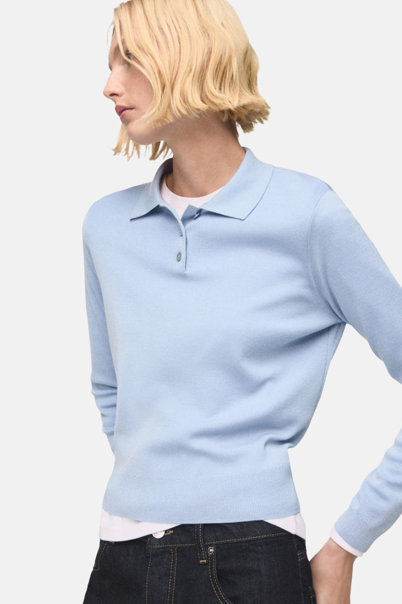 Pull à col rond - bleu