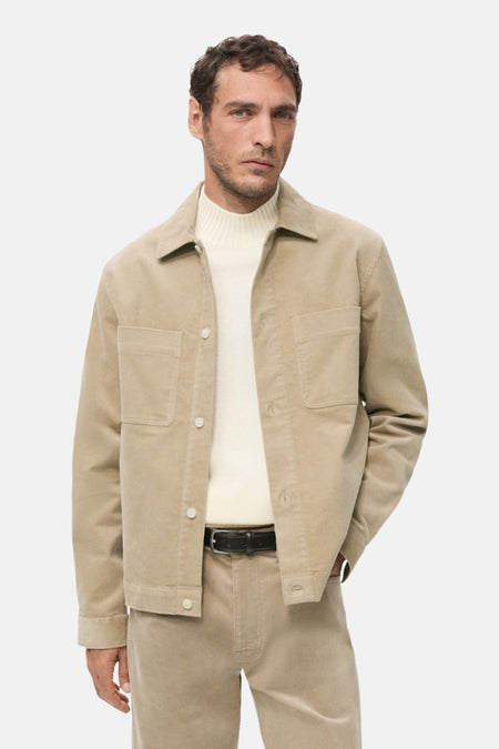 Chemise à manches longues - beige