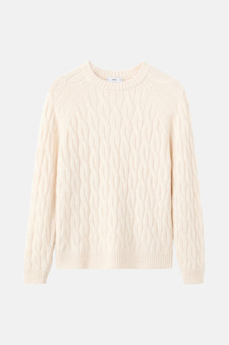 Pull à col rond - écru - MANGO