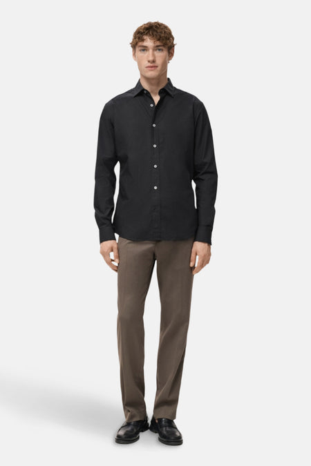 Hemd met lange mouwen - Zwart