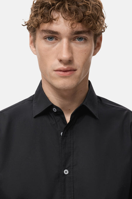 Hemd met lange mouwen - Zwart