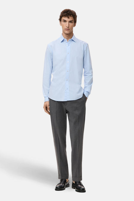 Hemd (lange mouwen) blauw - MANGO