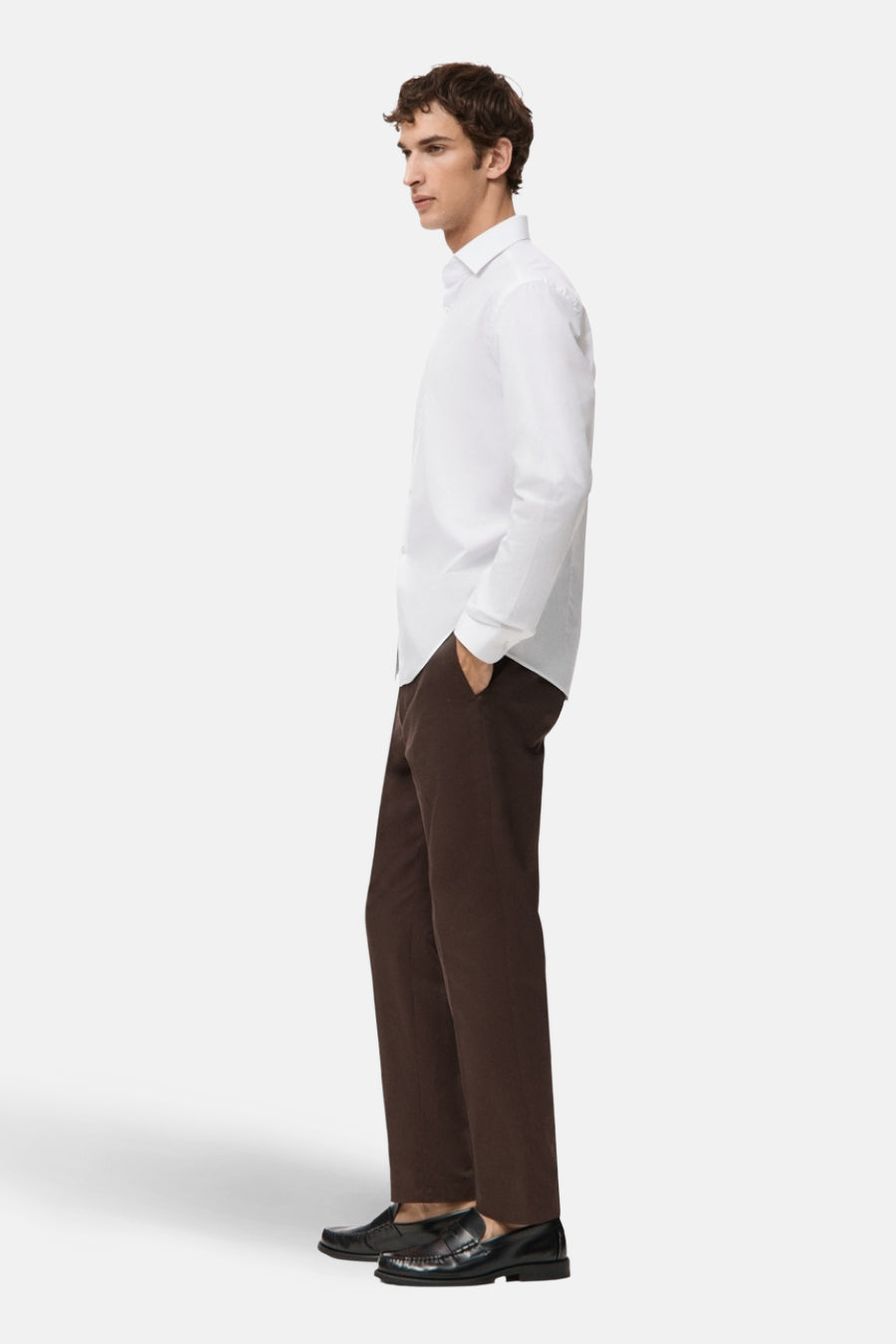 Chemise à manches longues - Blanc - MANGO