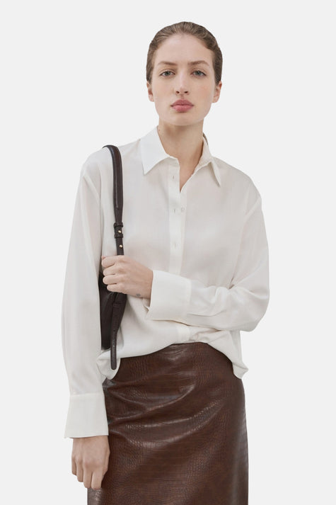 Chemise à manches longues - Blanc