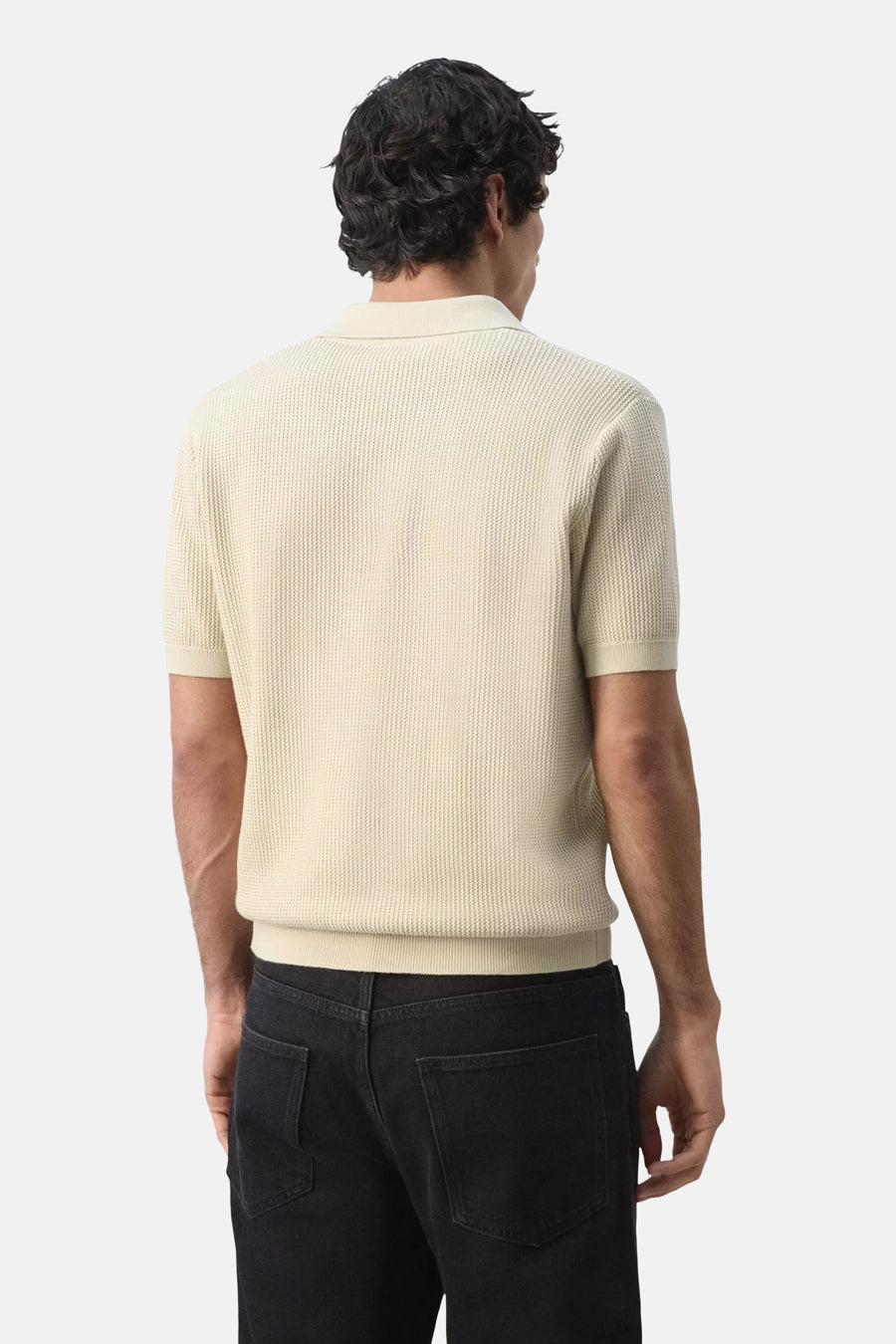 Polo met korte mouwen - beige