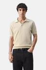 Polo met korte mouwen - beige