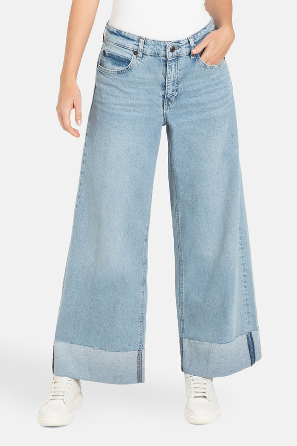 Jeans wide Light blue denim - MAC