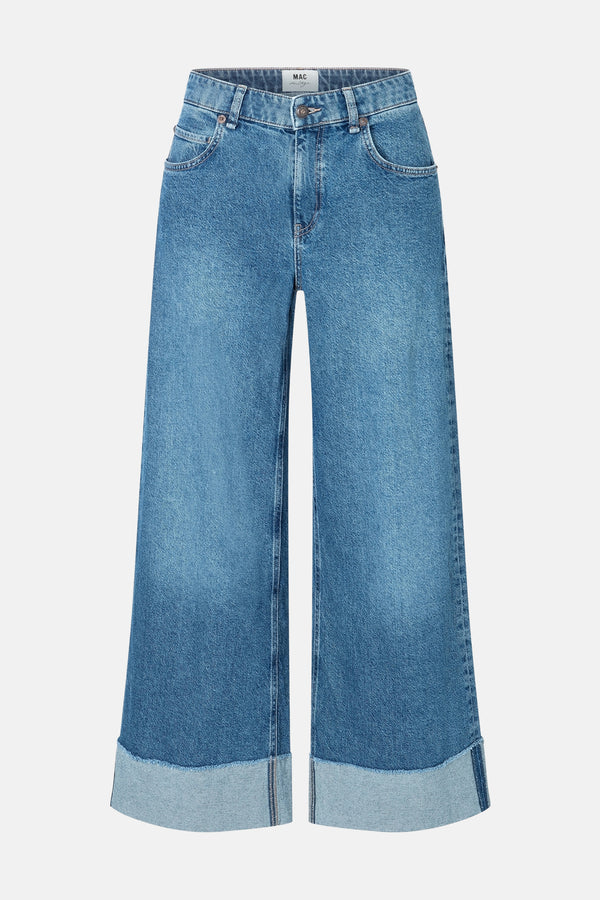 Jeans wide Mid blue denim - MAC