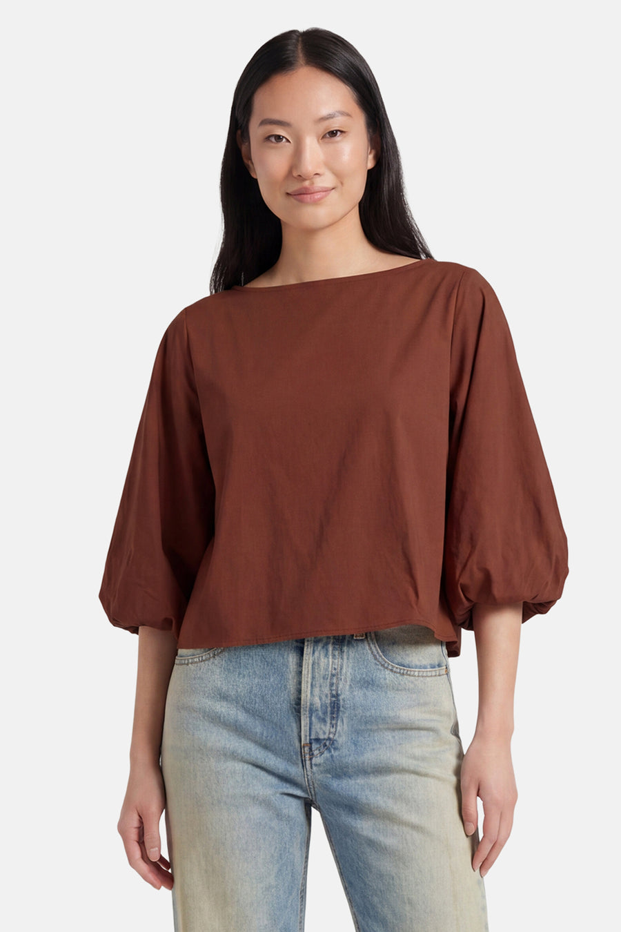Blouse (korte mouwen) oranje - Terra di Siena