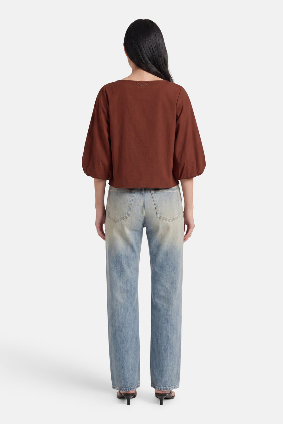 Blouse (korte mouwen) oranje - Terra di Siena
