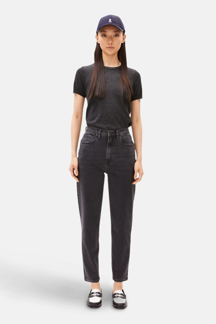 MAIRAA - dark grey denim - ARMED ANGELS