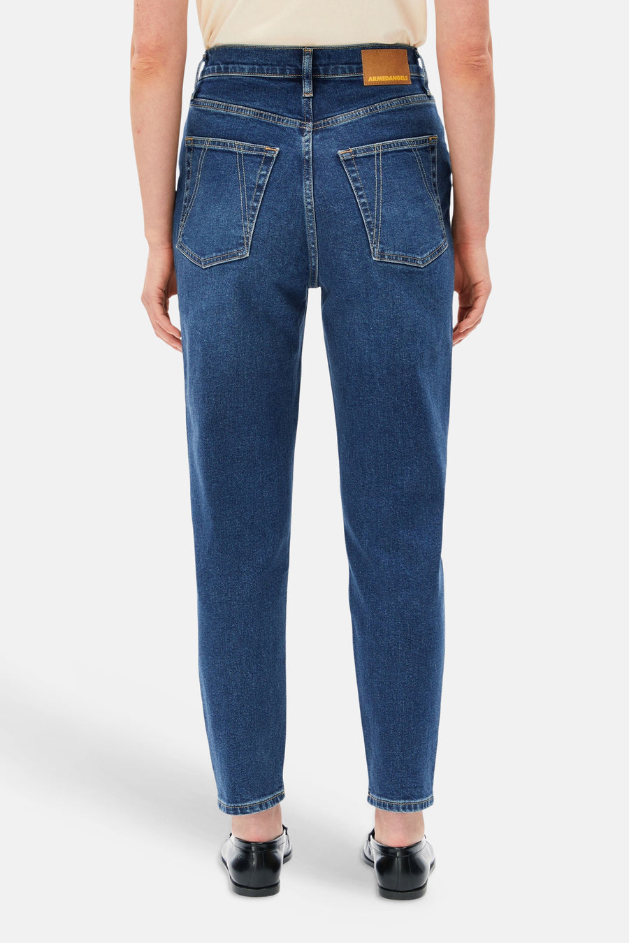Mom Jeans dark blue denim - ARMED ANGELS