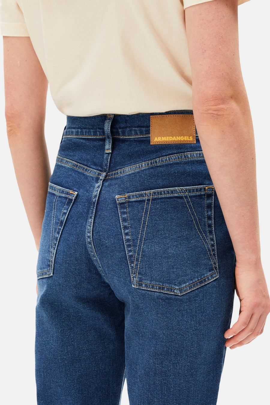 Mom Jeans dark blue denim - ARMED ANGELS