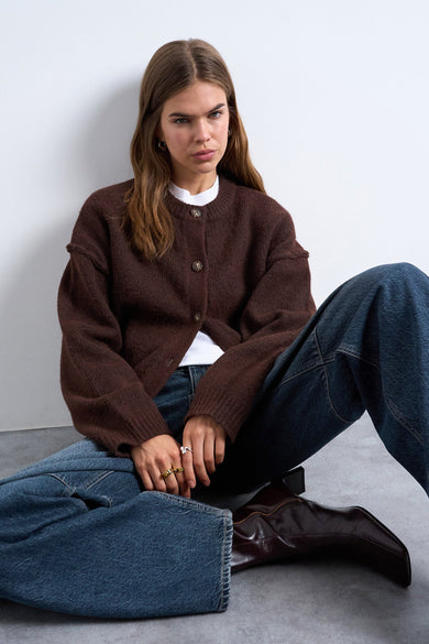 Cardigan - bruin