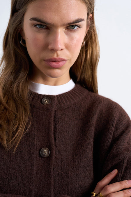 Cardigan - brun