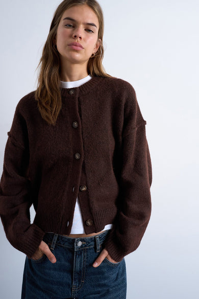 Cardigan - bruin