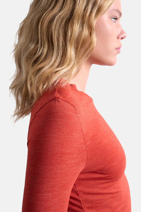 T-shirt met lange mouwen - oranje