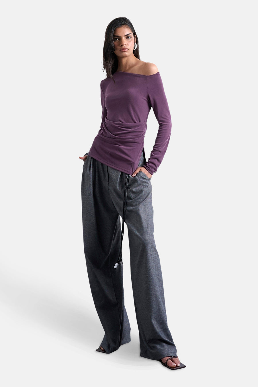 T-shirt met lange mouwen - paars - TOPSHOP - 3