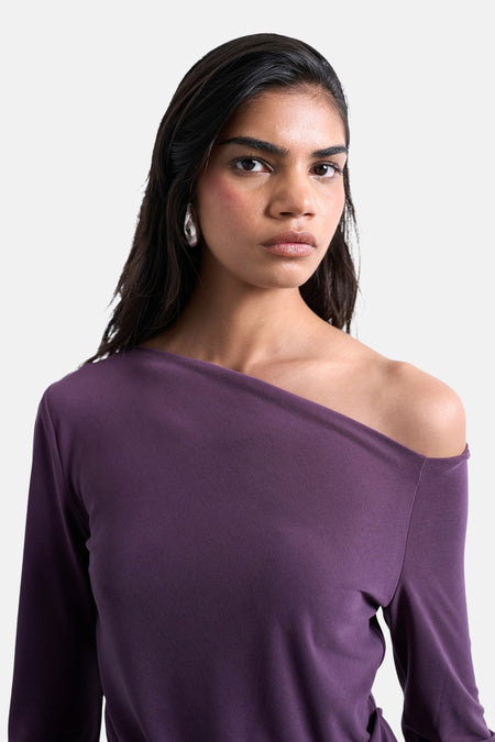 T-shirt met lange mouwen - paars