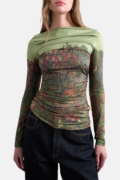 T-shirt (lange mouwen) Groen - TOPSHOP