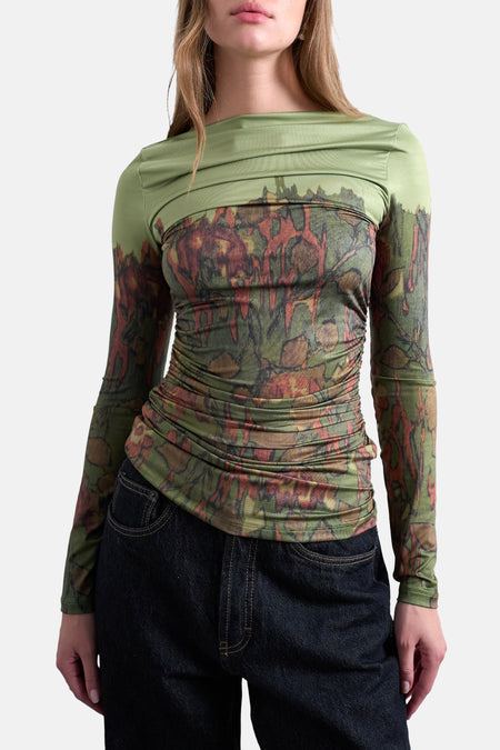 T-shirt (lange mouwen) Groen - TOPSHOP