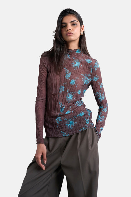T-shirt (lange mouwen) Bruin - TOPSHOP