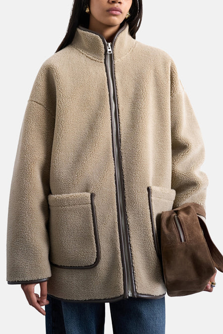 Lange jas Beige - TOPSHOP