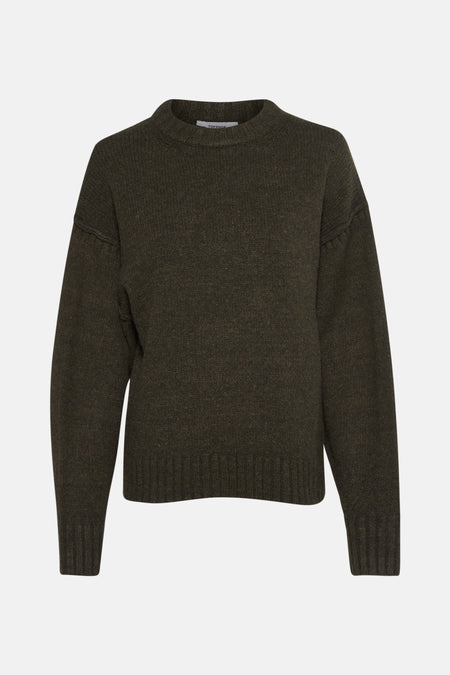 Pull met ronde hals - groen