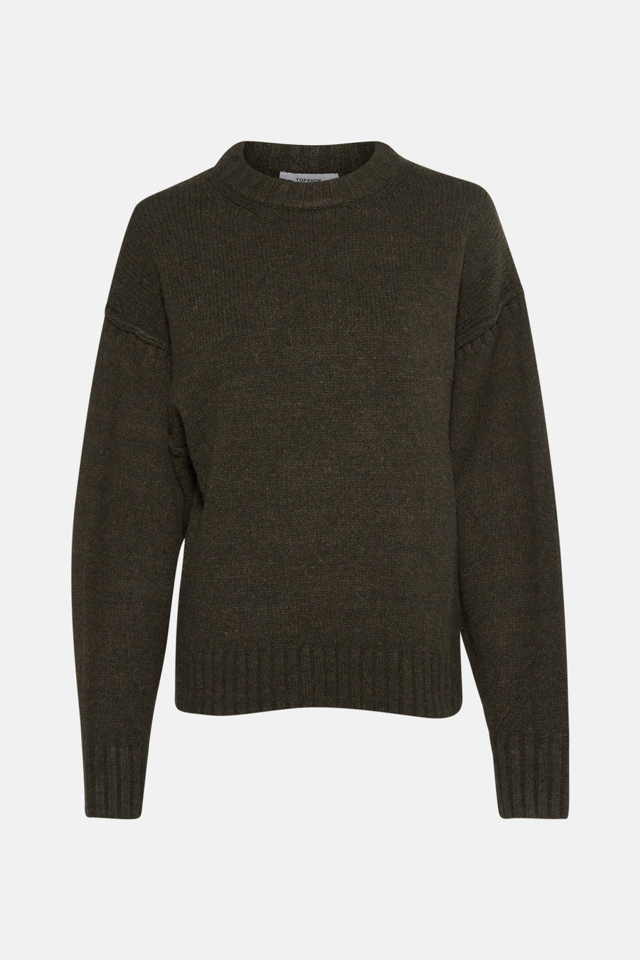 Pull met ronde hals - groen - TOPSHOP
