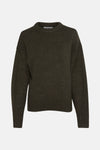 Pull met ronde hals - groen