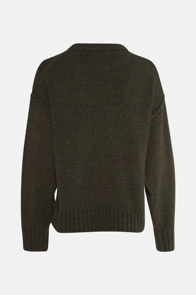 Pull met ronde hals - groen