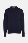 Pull met ronde hals - blauw