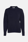 Pull met ronde hals - blauw