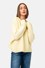 Pull met ronde hals - Geel